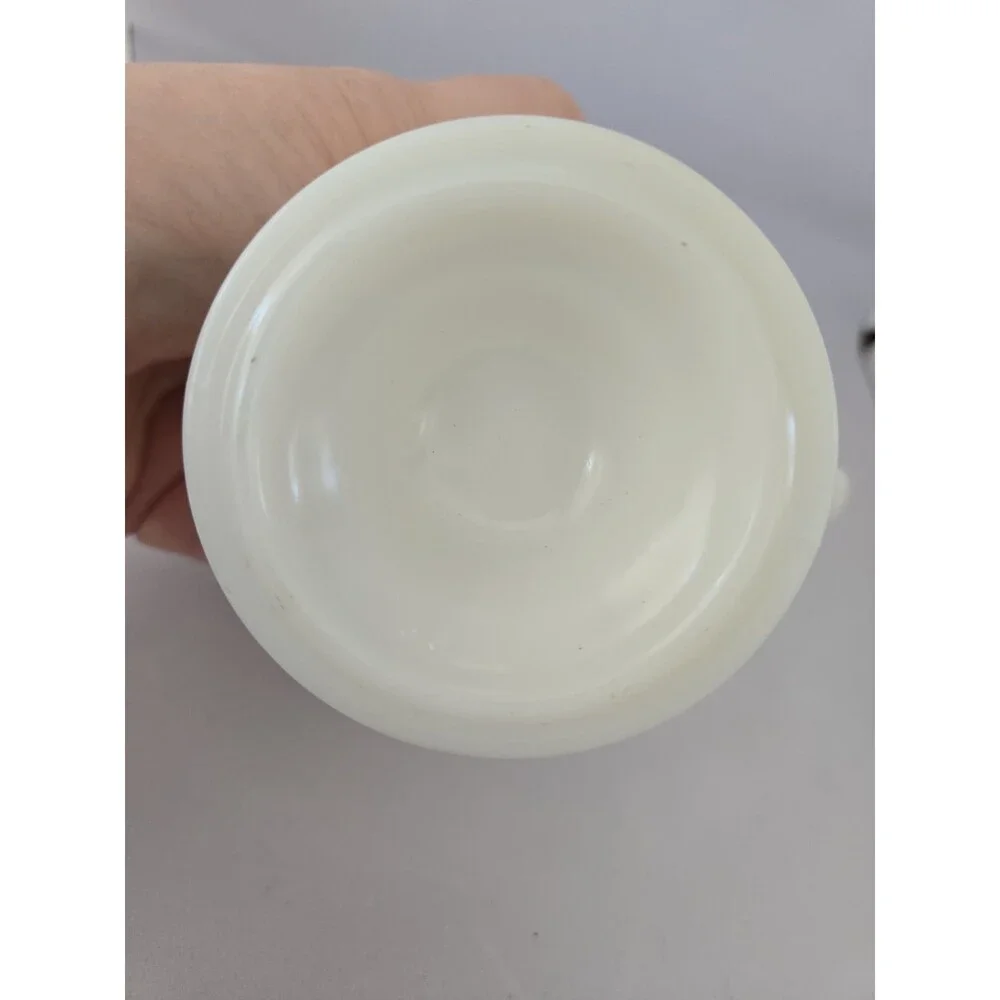 RARE Vintage McDonald's Sunshine White Milk Glass Pedestal Footed Mug